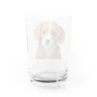 merciのかわいい　犬 Water Glass :back