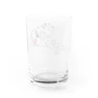 wasabishの小洒落た犬　だるメシアン Water Glass :back