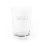 sue_shopのかわいいじゅうじゅつもじ Water Glass :back