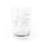 ファンシーTシャツ屋のクールでスタイリッシュなアメリカン自転車 Water Glass :back