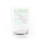 rearemonの流れの中でバタフライスタイルで泳ぐコツメカワウソ Water Glass :back