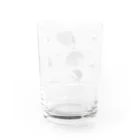 ininicoの小さな傘をさして歩いているハリネズミ Water Glass :back