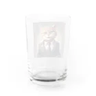 ネコ社長のネコ社長６代目 Water Glass :back