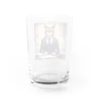 ネコ社長のネコ社長７代目 Water Glass :back