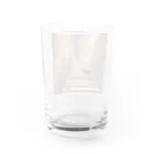 スウィート・アニマル・アートの幸運の黒猫 Water Glass :back