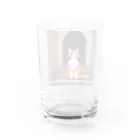 masaのトンネルで遊んでいる猫 Water Glass :back