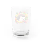 はりまみれのハリネズミとたくさんの果物 Water Glass :back