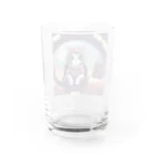 宇宙屋さんの宇宙服ネコ Water Glass :back