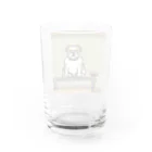 barisukaのトレーニングルームでサボるブルドッグ Water Glass :back