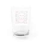 たこ焼きの猫スタンプ Water Glass :back