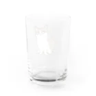 猫屋カエデのハチワレ Water Glass :back