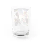 白銀雪兎のトムとジェシー Water Glass :back