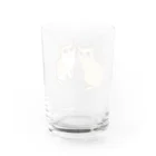 猫屋カエデの茶トラと茶トラ白猫 Water Glass :back