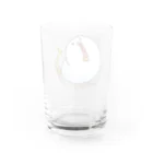 梅味の足バタバタ Water Glass :back