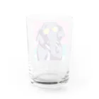 hachicoooのちょい悪ゾウ Water Glass :back