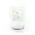 jmjmjmのサッカー好きな家族や友達にプレゼントしよう！ Water Glass :back