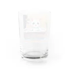 スウィート・アニマル・アートのお風呂大好きにゃんこ Water Glass :back