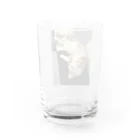 吾輩はベルである。ショップの福猫ベルちゃんの開運グッズ Water Glass :back