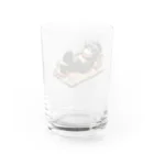 Homeless_chimpanzeeの陽気なホームレスチンパンくん Water Glass :back