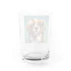 AQUAMETAVERSEのサングラスをかけた、かわいい犬 Marsa 106 グラス反対面