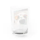 shihokuma_0298のしろくまくんの休日 Water Glass :back