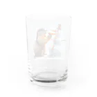 hirashoの雪だるまとマーモット Water Glass :back