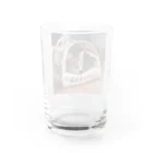 LuckyRiverShineの袋に入っている猫 Water Glass :back