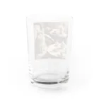 パパネコのティータイムにゃんこ Water Glass :back