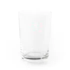 らくがきクレヨンのらくがきリボン Water Glass :back