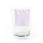 momo29vのウサギ Water Glass :back