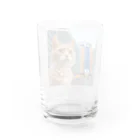 jkmurataのパールネックレス大好きなネコがブリュッセルを旅する Water Glass :back