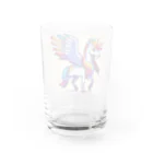 madatubomiの青色ペガサス Water Glass :back