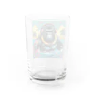 マジカルメッセージのスキューバダイビングをするゴリラ Water Glass :back