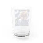 adarahのヘビメタシャウト猫 Water Glass :back