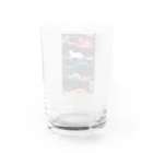 AQUAMETAVERSEの宇宙で遊んでる白猫 アメジスト 2846 Water Glass :back