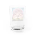ニコショップの桜の木 Water Glass :back
