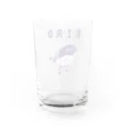 NIKORASU GOのトリマニア専用デザイン「BIRD」（Tシャツ・パーカー・グッズ・ETC） Water Glass :back