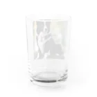 jthbcのペンダントをつけたワンちゃん Water Glass :back