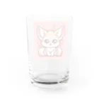 toto444のかわいいフェネック Water Glass :back