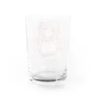 くま好きのおみせ🧸🌷︎のくま耳つけたかわいい子 Water Glass :back