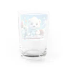 りんりんの可愛いシロクマちゃんショップ　かわいいよ！の占い師の白くま Water Glass :back