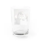 パパネコの暖かいにゃ〜 Water Glass :back