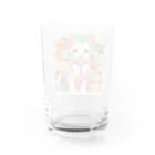 青空地域猫集会《遊》のとても現金だけど憎めない猫さん Water Glass :back