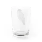 suzuaoのふさふさ文鳥くん Water Glass :back