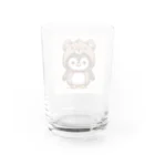 着ぐるみアニマル×けーのクマの着ぐるみを着たペンギン Water Glass :back