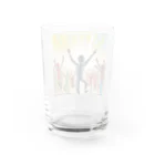 suingoのダイナミック万歳 Water Glass :back