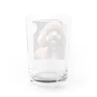 shaiermoiの首をかしげているトイプードル Water Glass :back