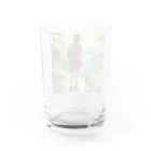 にこにこアニマルズ🐶のチワワと夕焼け散歩 Water Glass :back