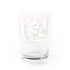 yoiyononakaの春と桜と虎縞白猫08 Water Glass :back