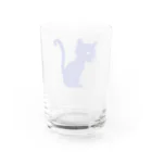 MEGROOVEのシルエットにゃん🐱 Water Glass :back